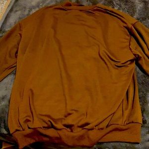 shein medium brown sweatshirt [long sleeved shirt]
